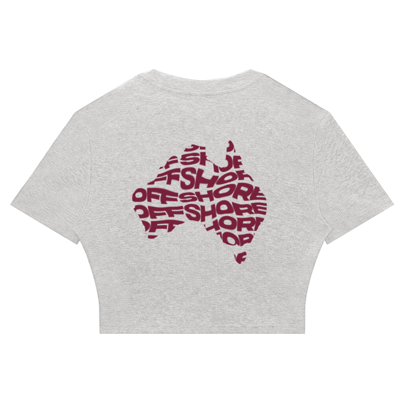 Women's Slim Ribbed Crop T-Shirt