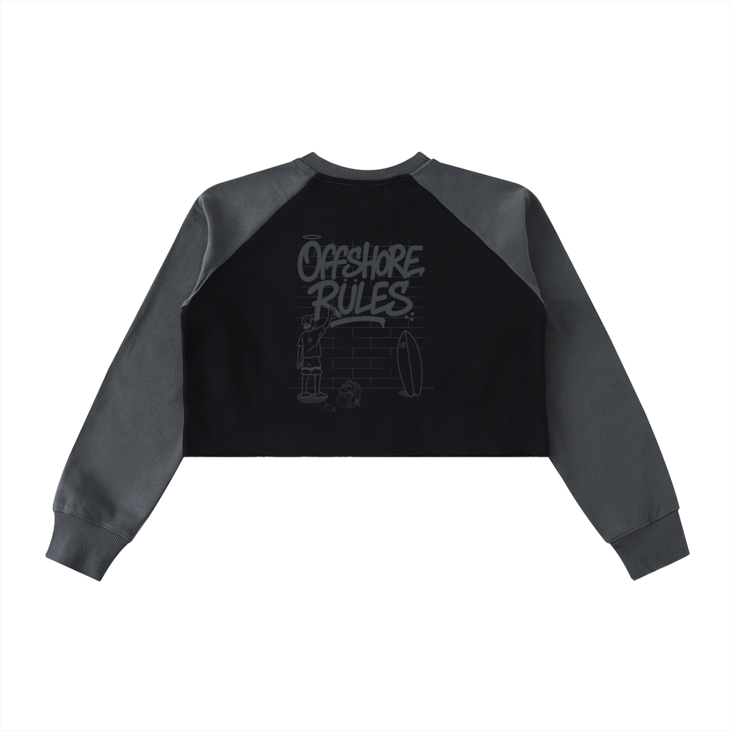 Offshore Rules Crop Sweatshirt