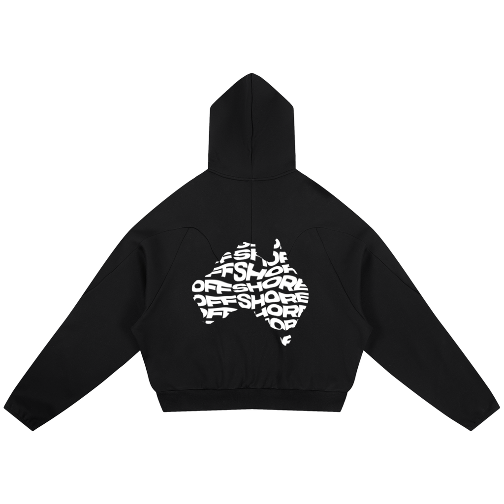 Curved Panel Raglan Hoodie