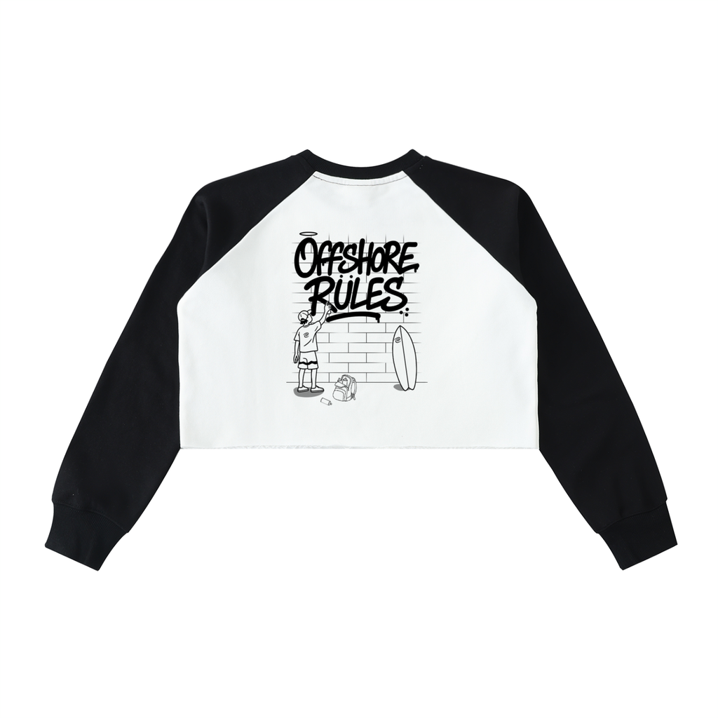 Offshore Rules Crop Sweatshirt
