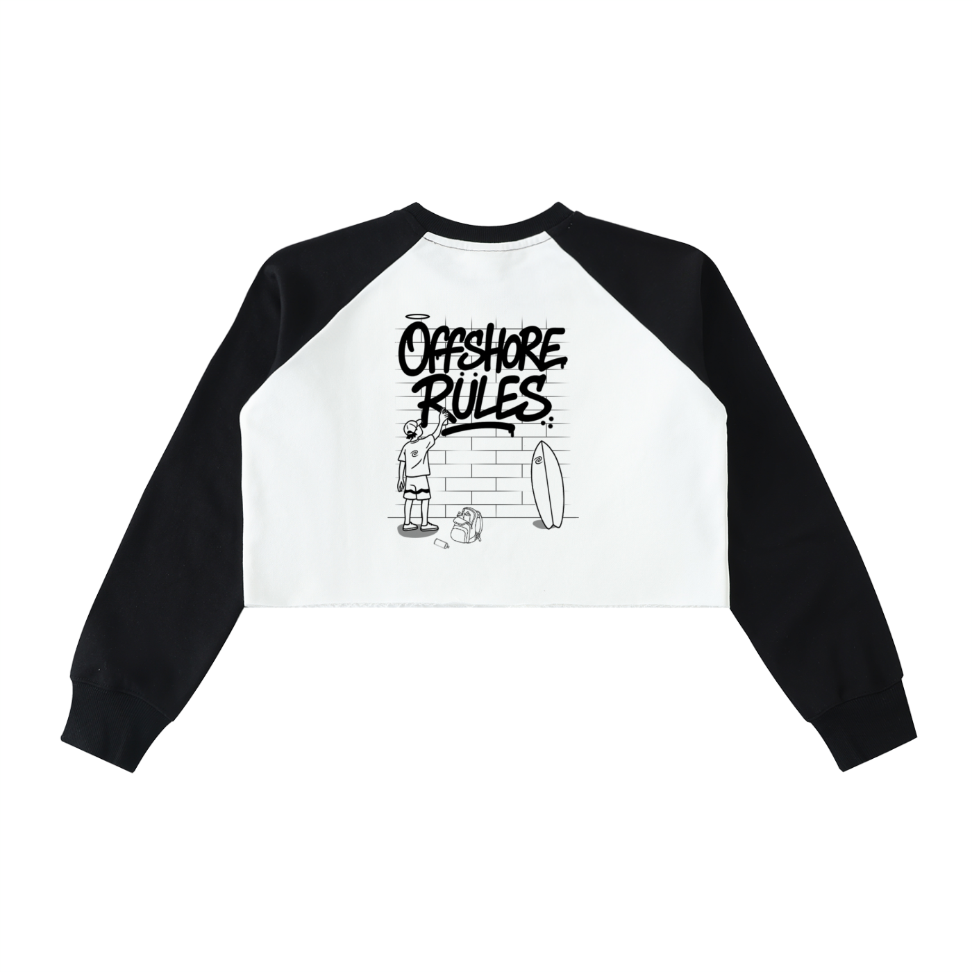 Offshore Rules Crop Sweatshirt