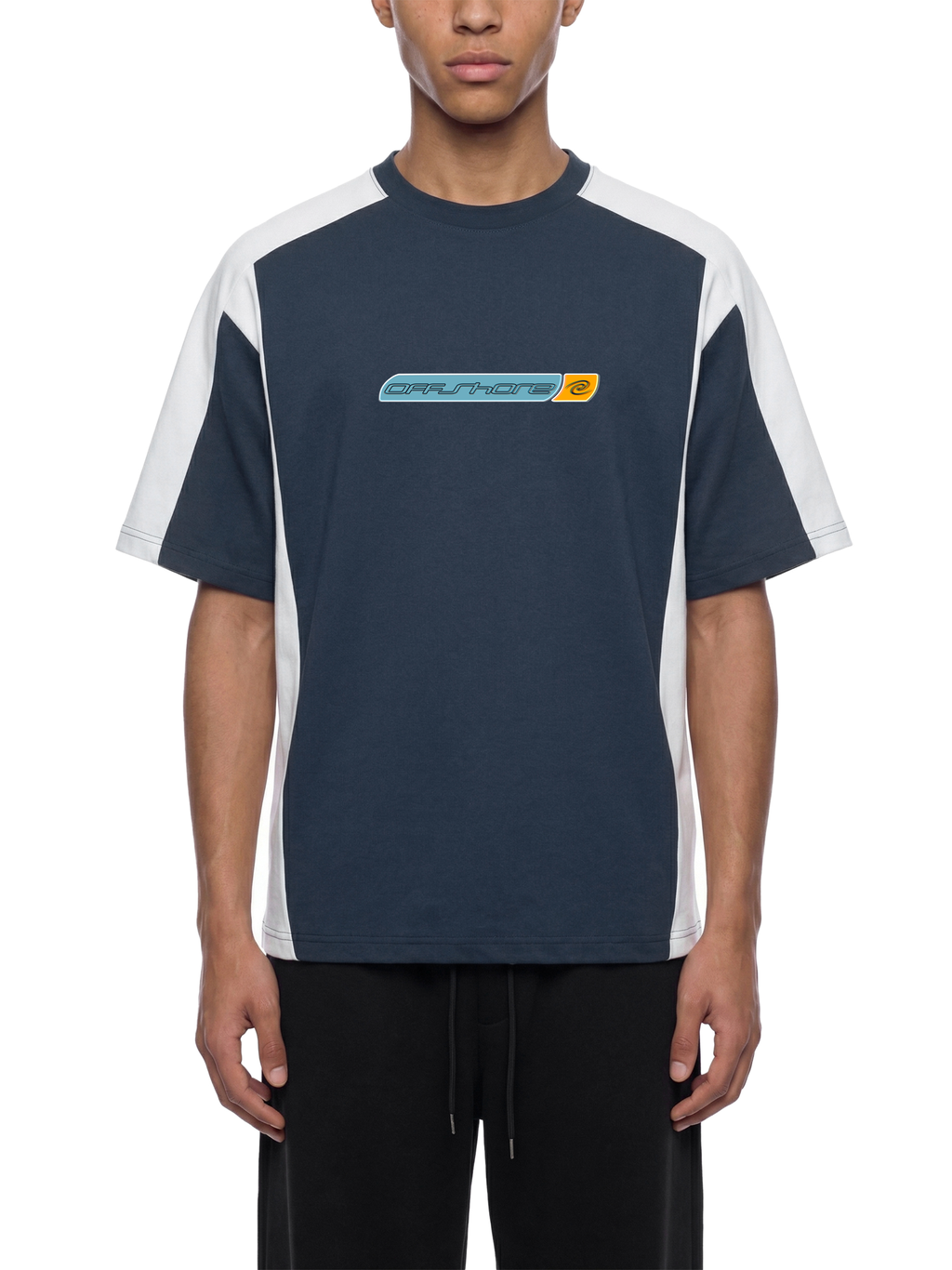 Unisex Color Block Loose T-Shirt
