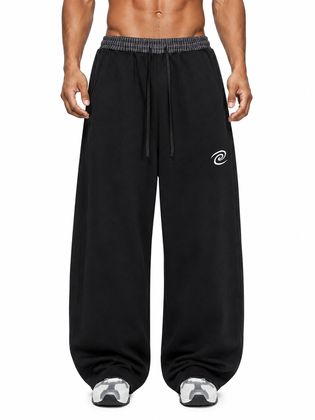Offshore Essentials Plaid Waistband Barrel Sweatpants