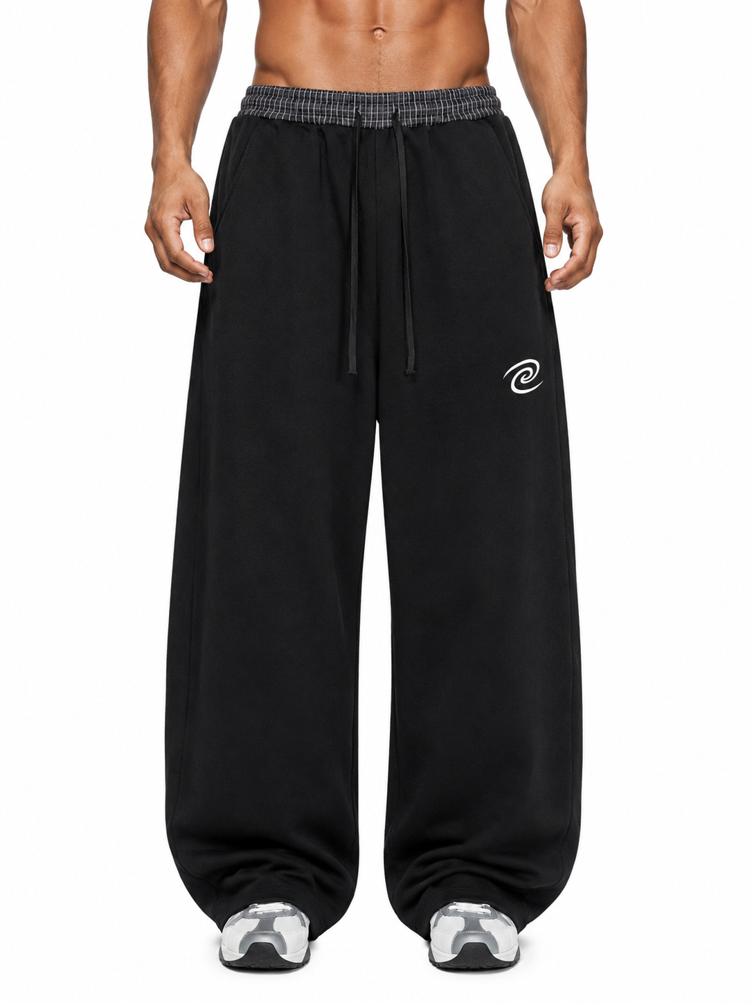 Offshore Essentials Plaid Waistband Barrel Sweatpants