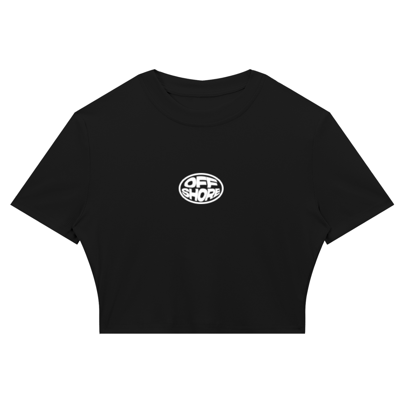 Women's Slim Ribbed Crop T-Shirt