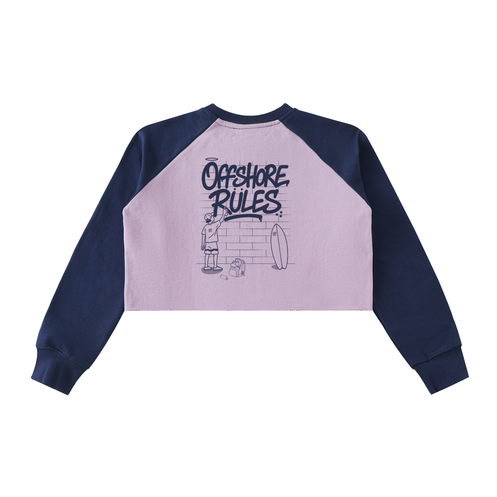Offshore Rules Crop Sweatshirt