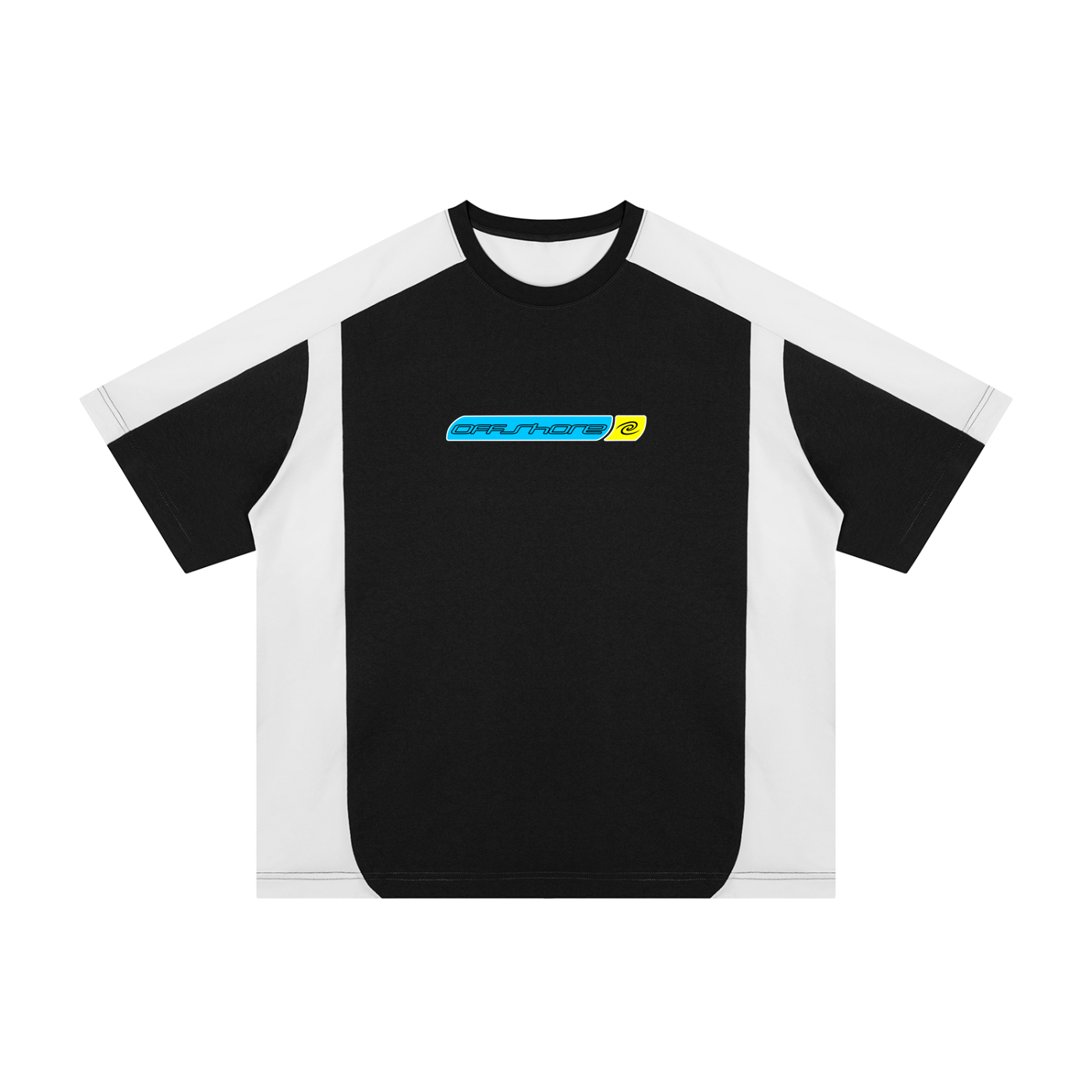 Unisex Color Block Loose T-Shirt