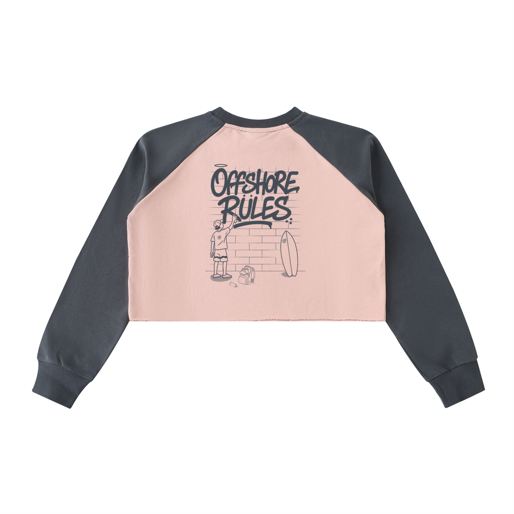 Offshore Rules Crop Sweatshirt