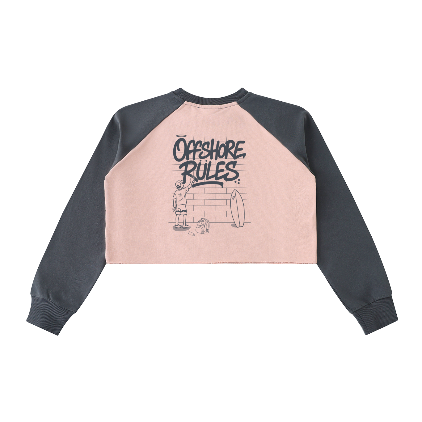 Offshore Rules Crop Sweatshirt
