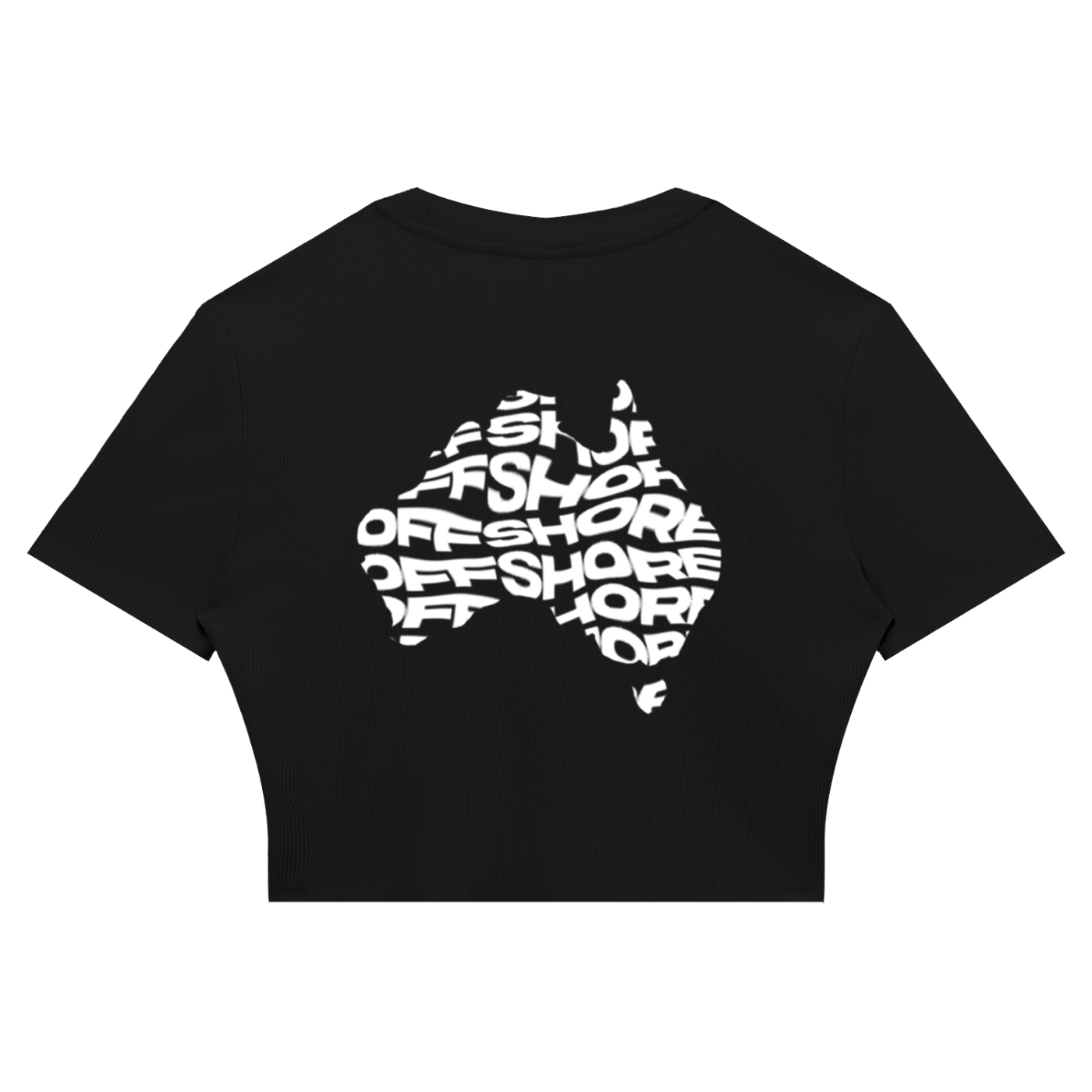 Women's Slim Ribbed Crop T-Shirt