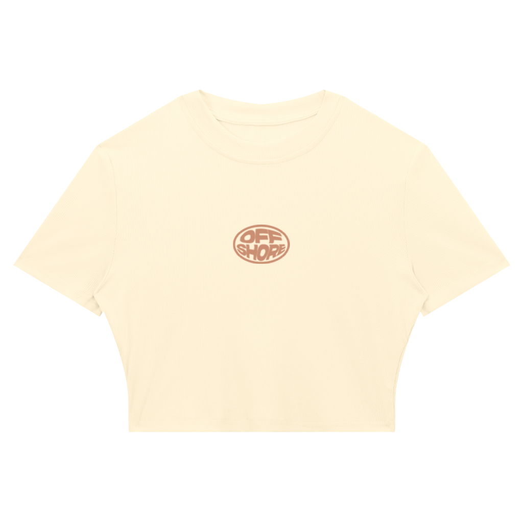 Women's Slim Ribbed Crop T-Shirt