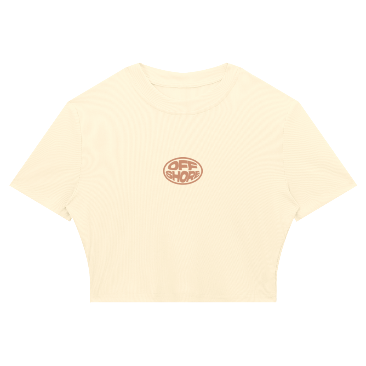 Women's Slim Ribbed Crop T-Shirt