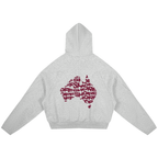 Curved Panel Raglan Hoodie